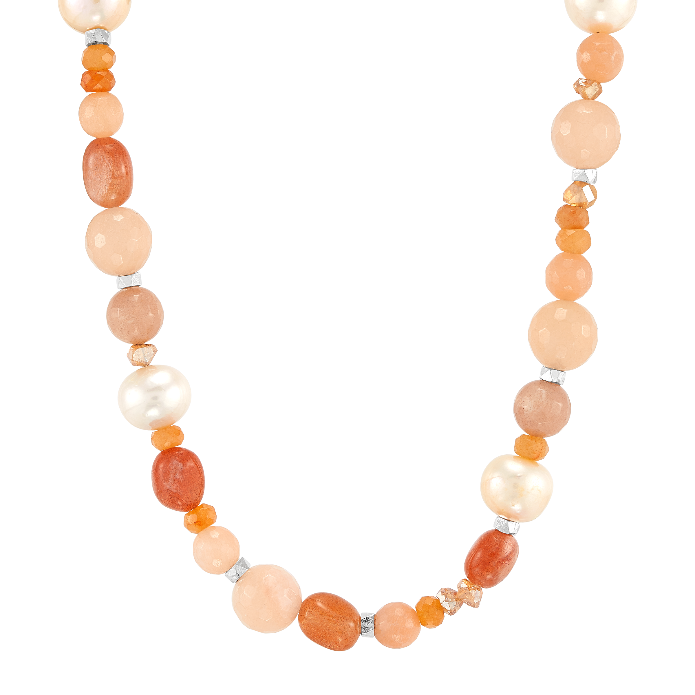 ☆TATIANA☆ Silver 925 Blush Pearl Beads Necklace NZ2442 MUSINSA | TATIANA (Silver 925) Blush Pearl Bead Necklace NZ2442