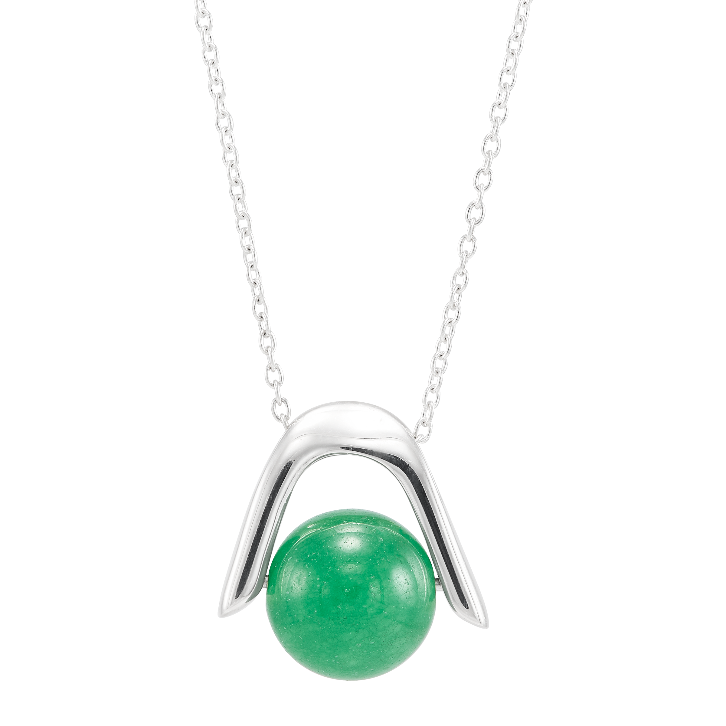 Silpada 'Fresh Orb' Sterling Silver Green Aventurine Pendant