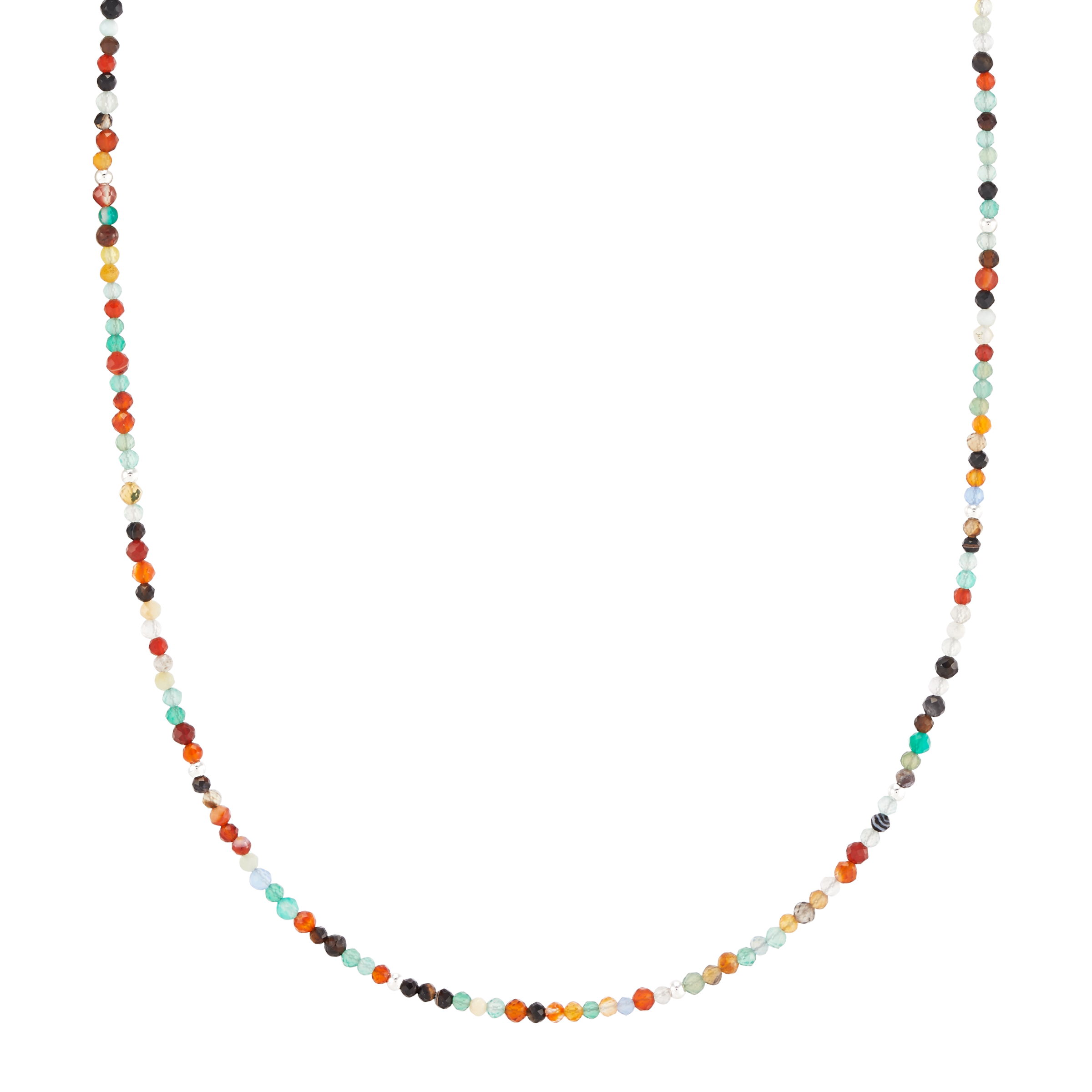 Silpada 'To Aspire' Sterling Silver Agate Bead Necklace, 17" + 2"