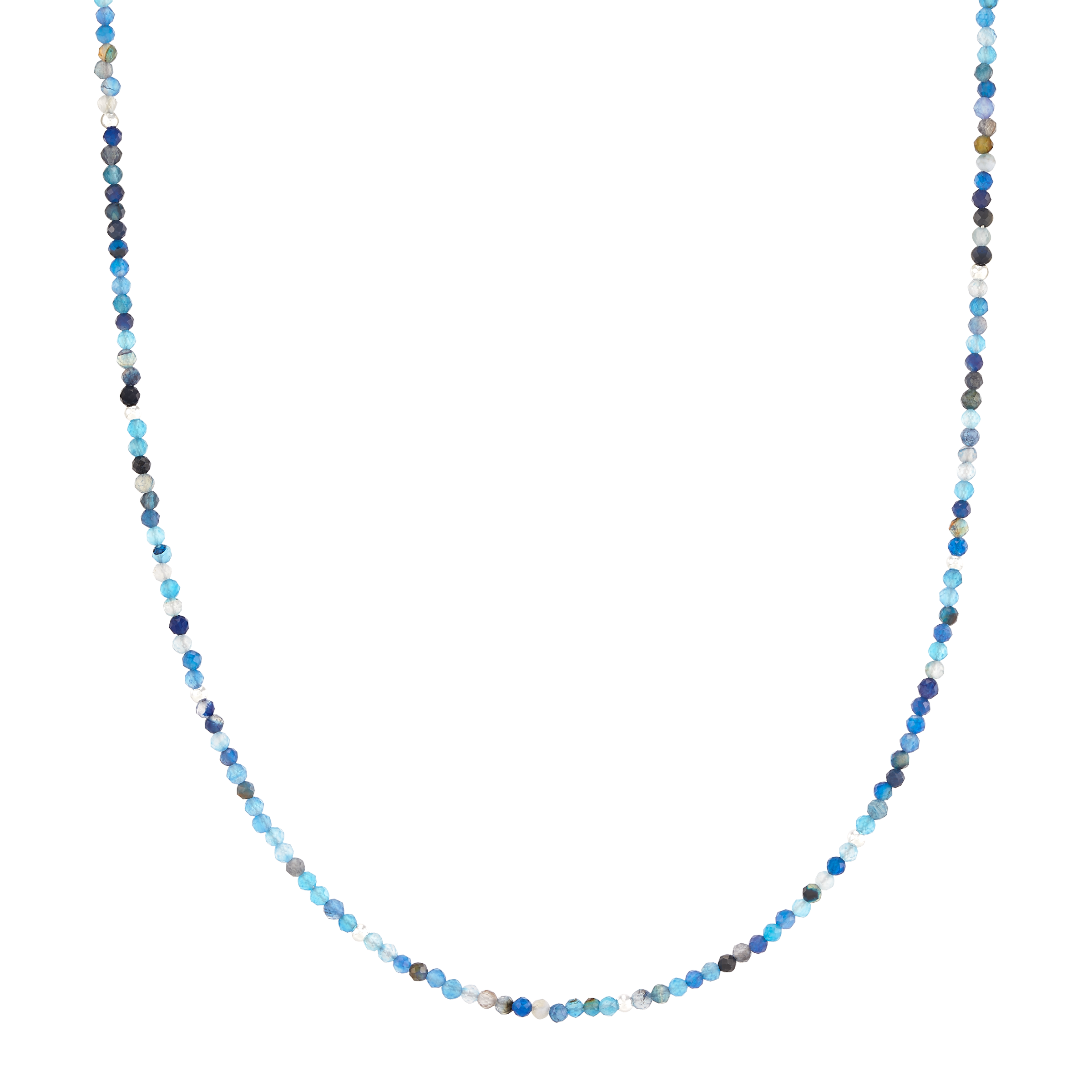 Silpada 'To Aspire' Sterling Silver Blue Agate Bead Necklace, 17" + 2"