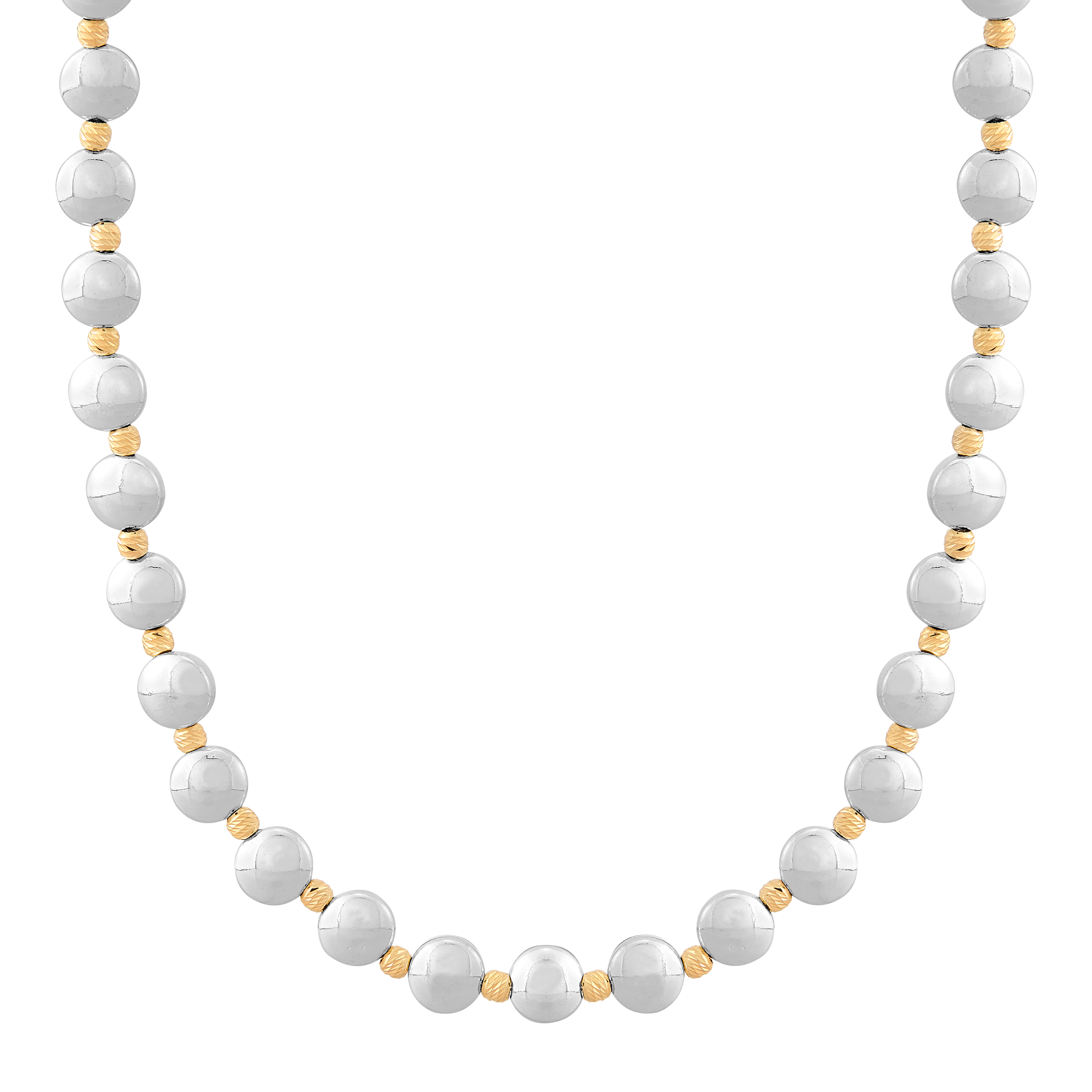 Silpada 'Limitless' Silver with 14K Gold Plating Natural Hematite Necklace, 20"