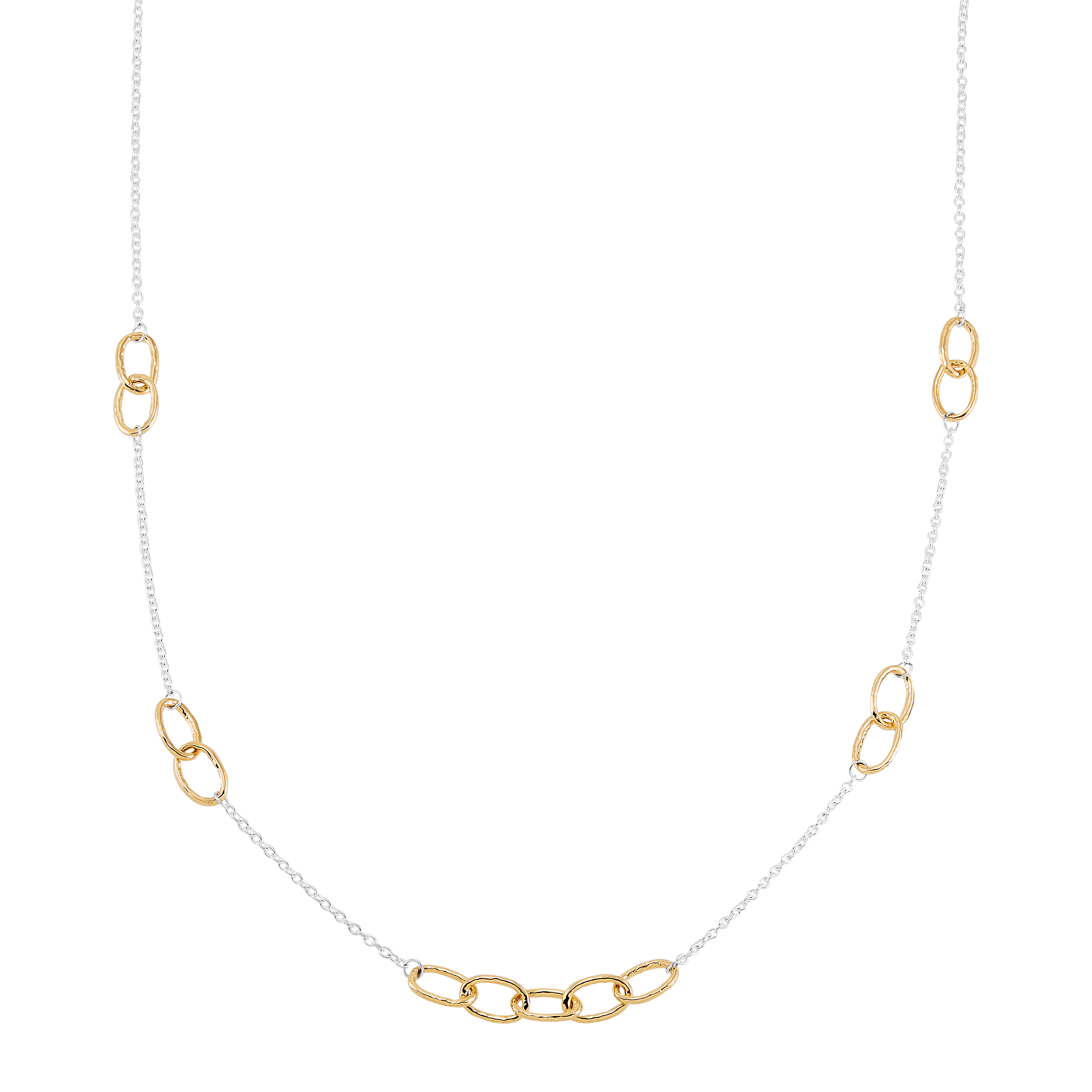 Silpada 'Highlight Your Life' Sterling Silver with 14K GP Brass Necklace, 30"
