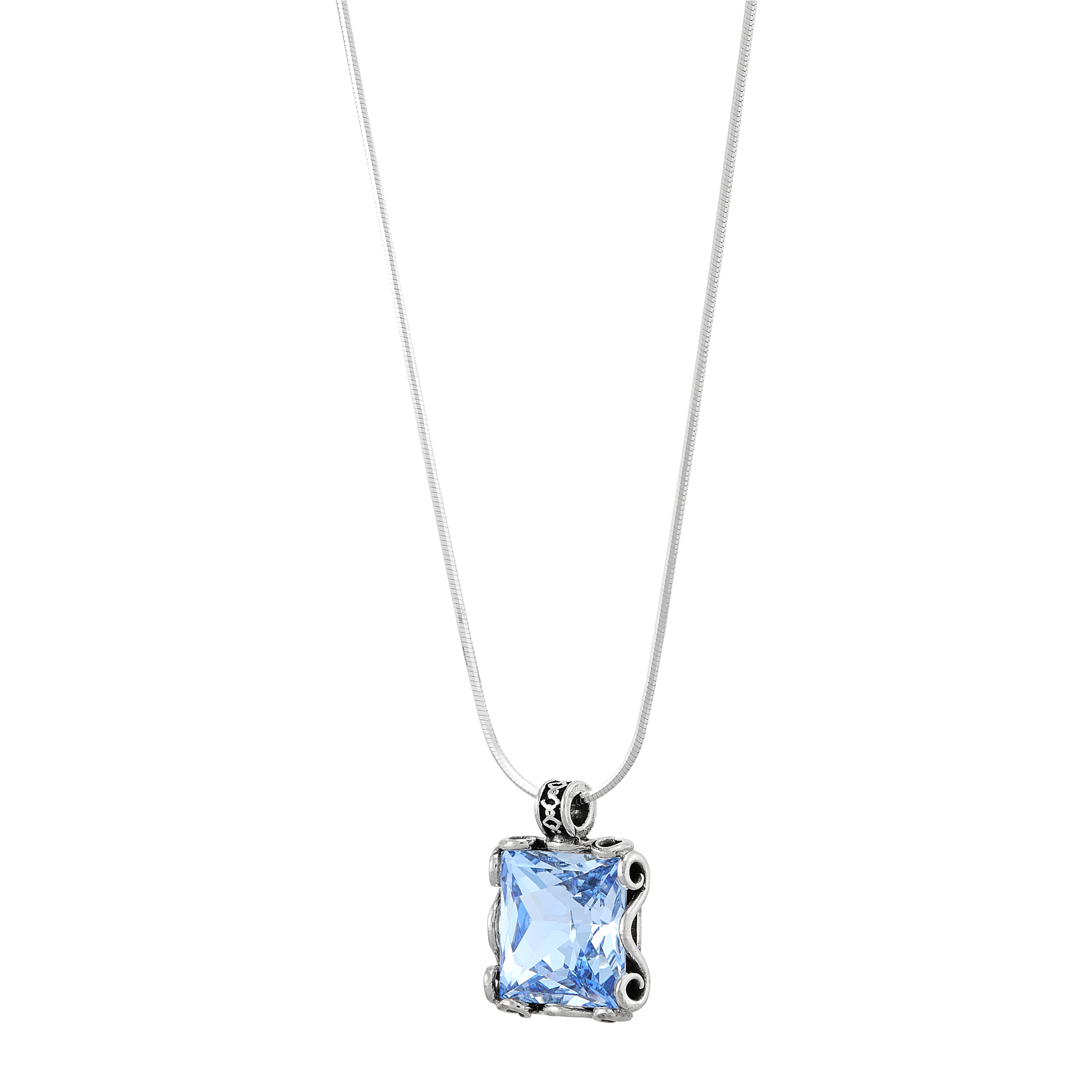 Silpada 'Cooling Effects' Sterling Silver Blue Crystal