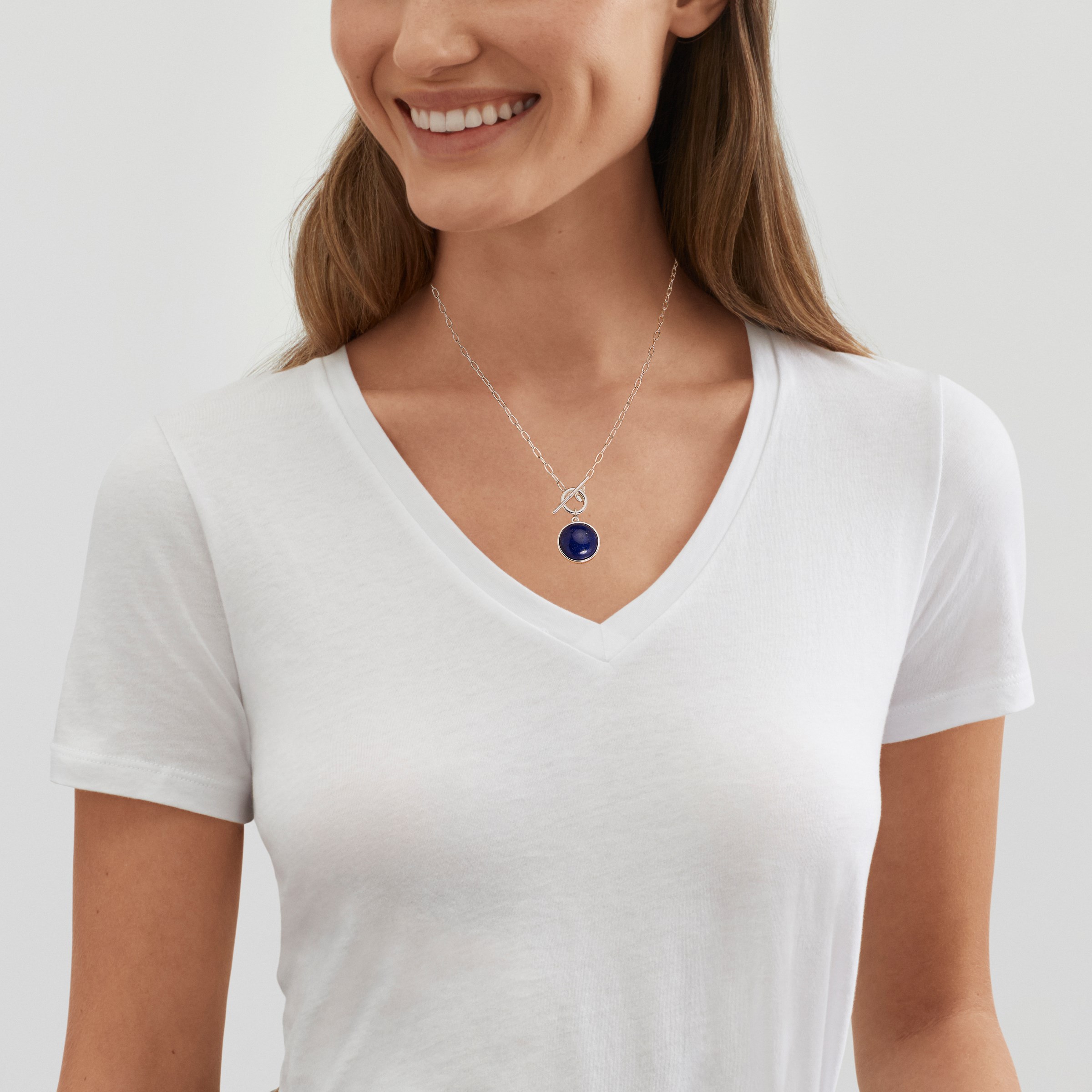 New Silpada 'Intercosmic' Sterling Silver Blue Lapis Pendant Necklace, 20" product image view 4
