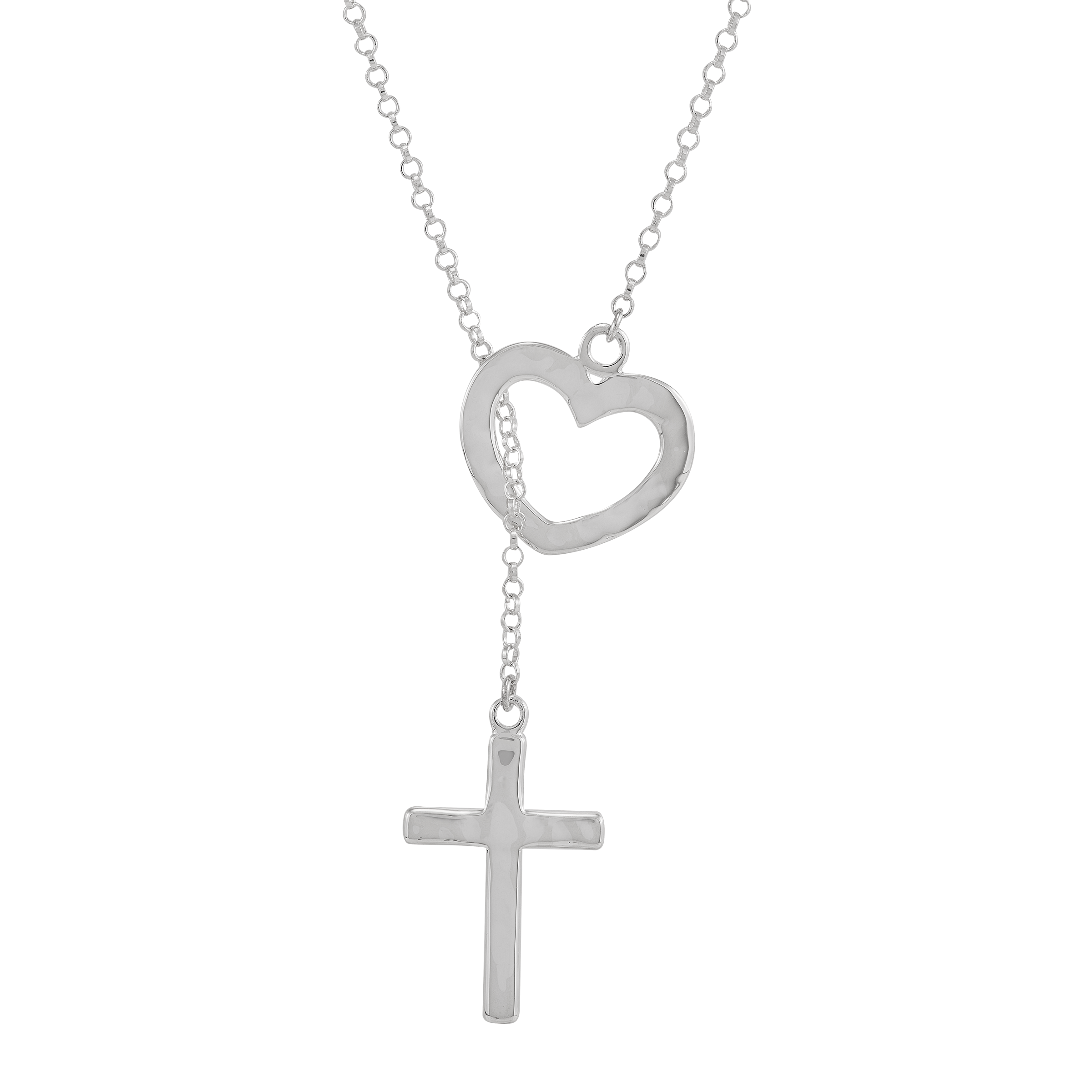 Silpada 'Grace Within' Sterling Silver Cross Necklace, 18"