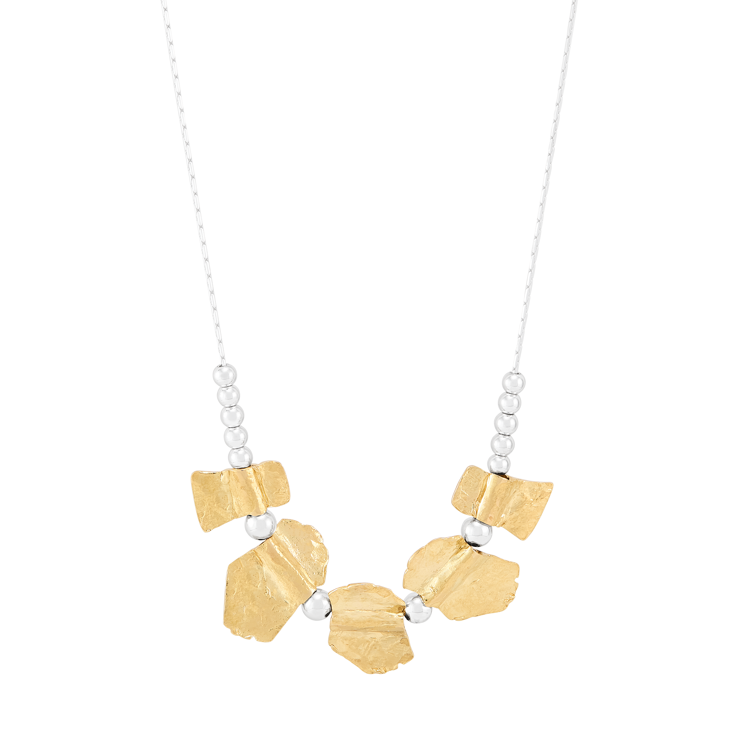 Silpada 'Warmth' Sterling Silver and Brass Hematite Necklace, 18" + 2"