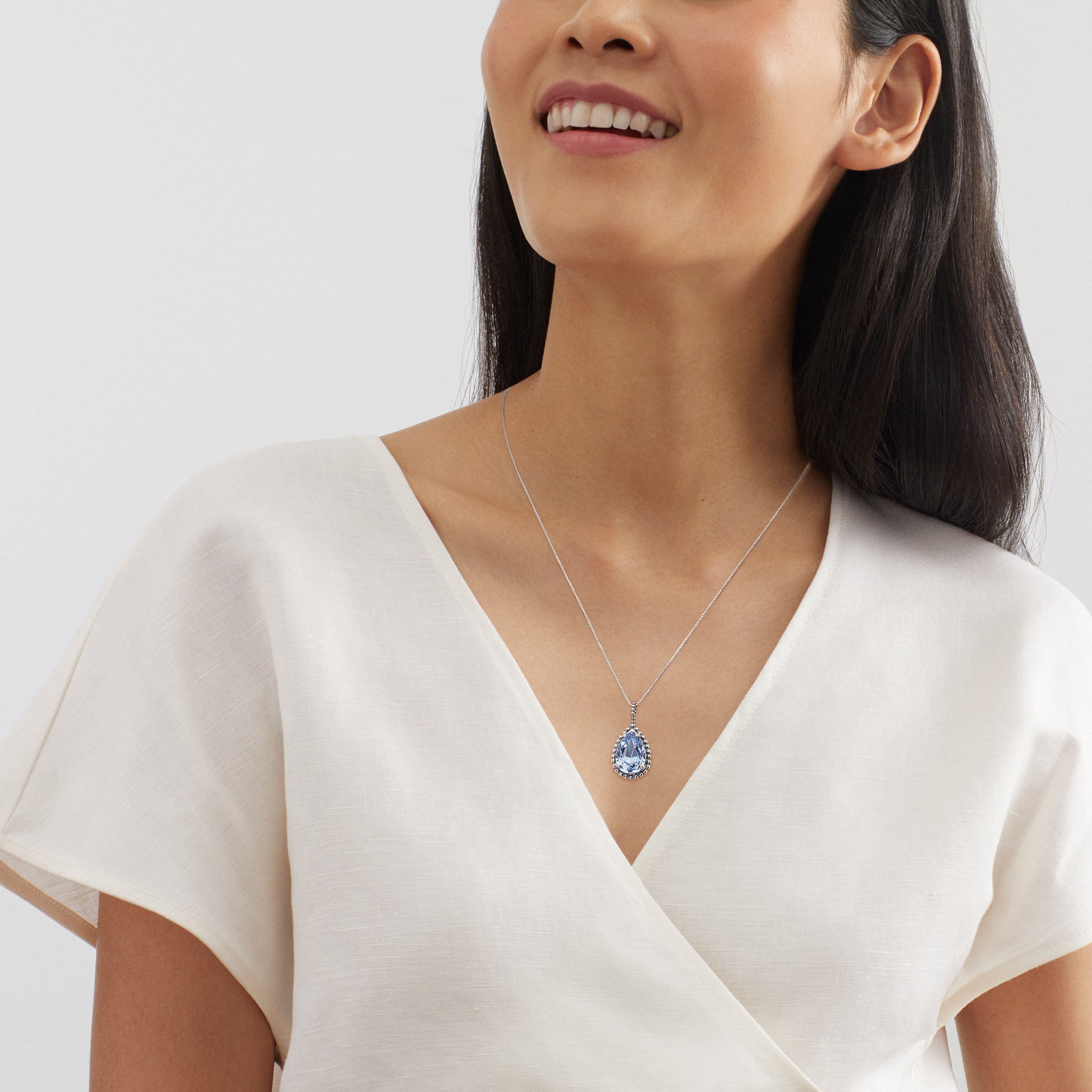 Silpada 'Cooling Aura' Sterling Silver Blue Crystal Pendant