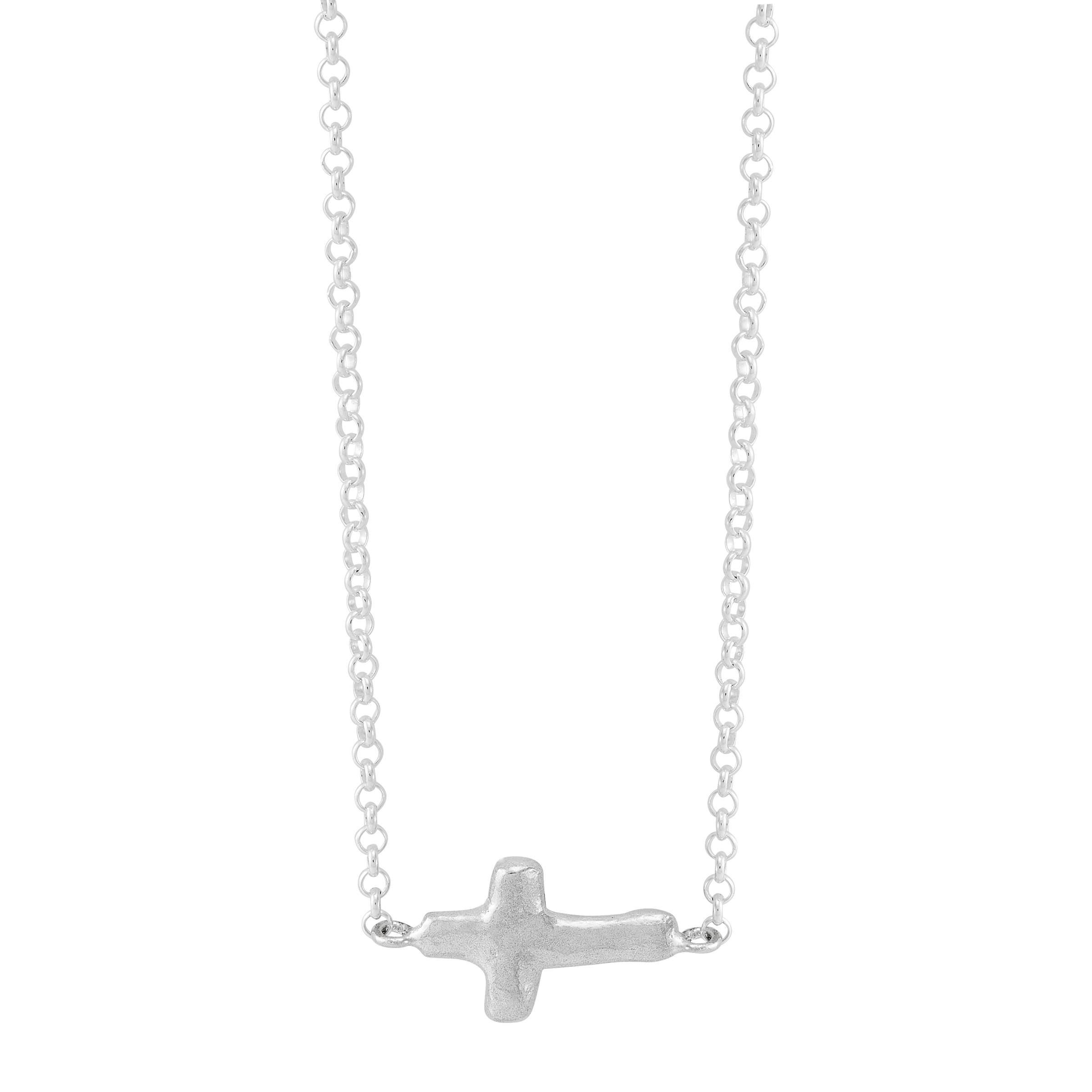 Silpada 'Optimism' Sterling Silver Cross Necklace, 16" + 2"