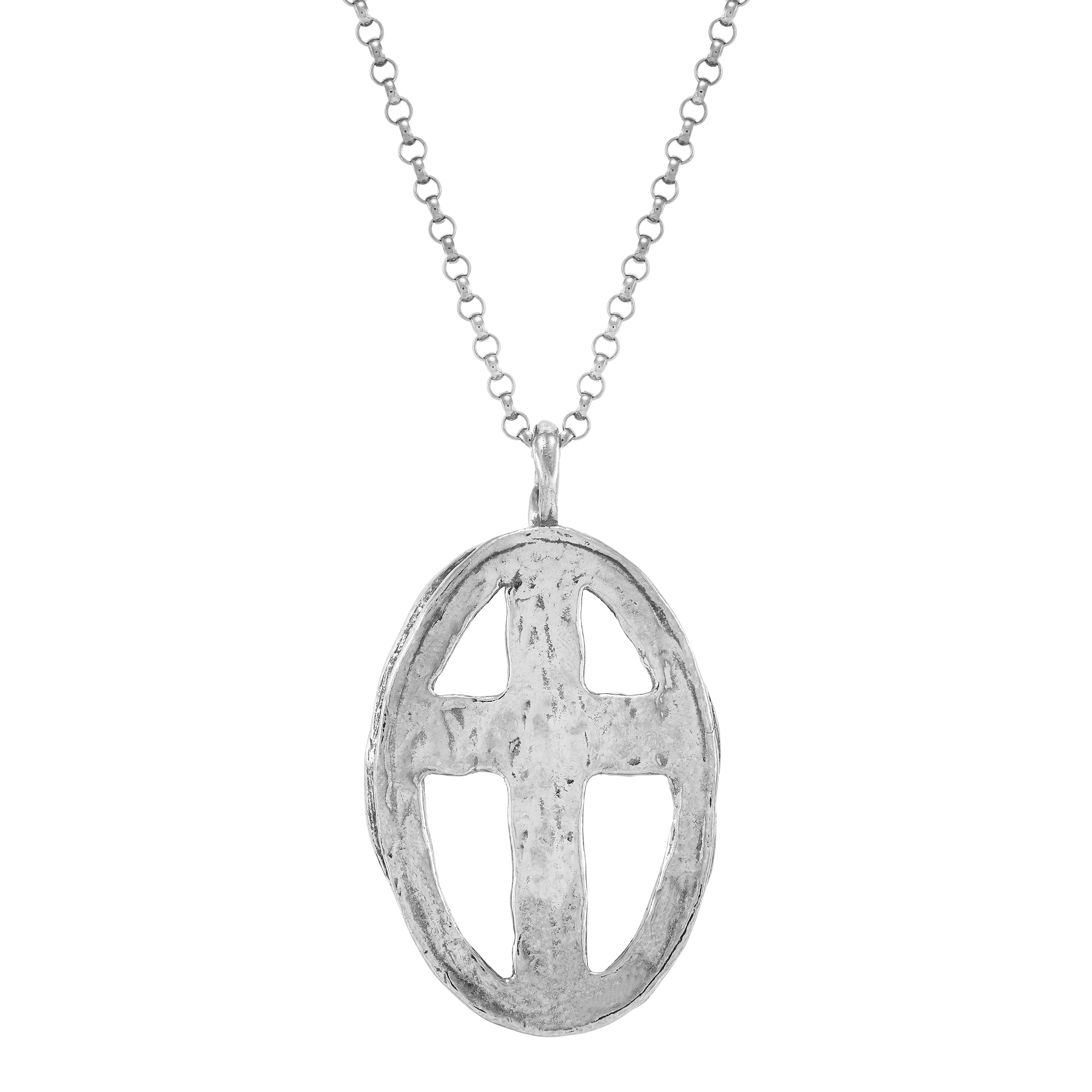 Silpada 'Sanctuary' Sterling Silver Cross Pendant Necklace, 18"