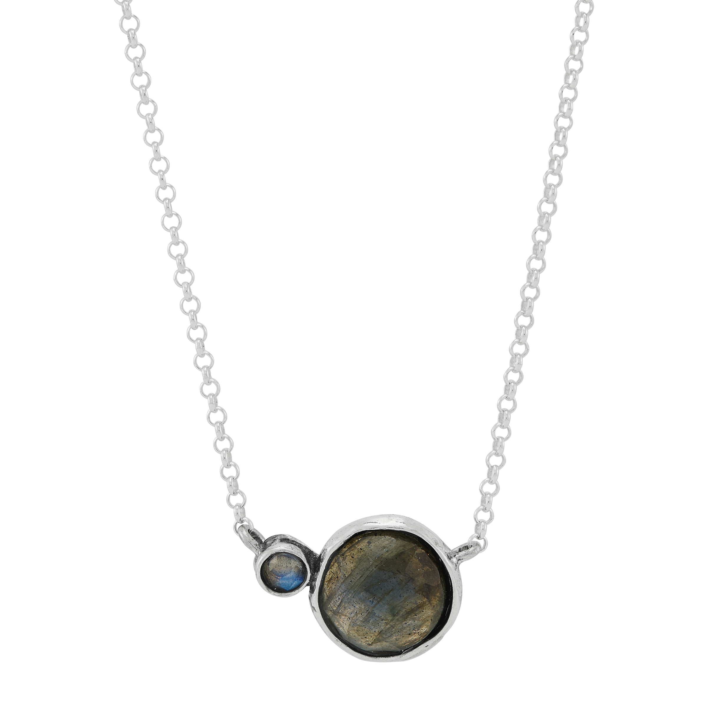 Silpada 'Between Phases' Sterling Silver Natural Labradorite Necklace