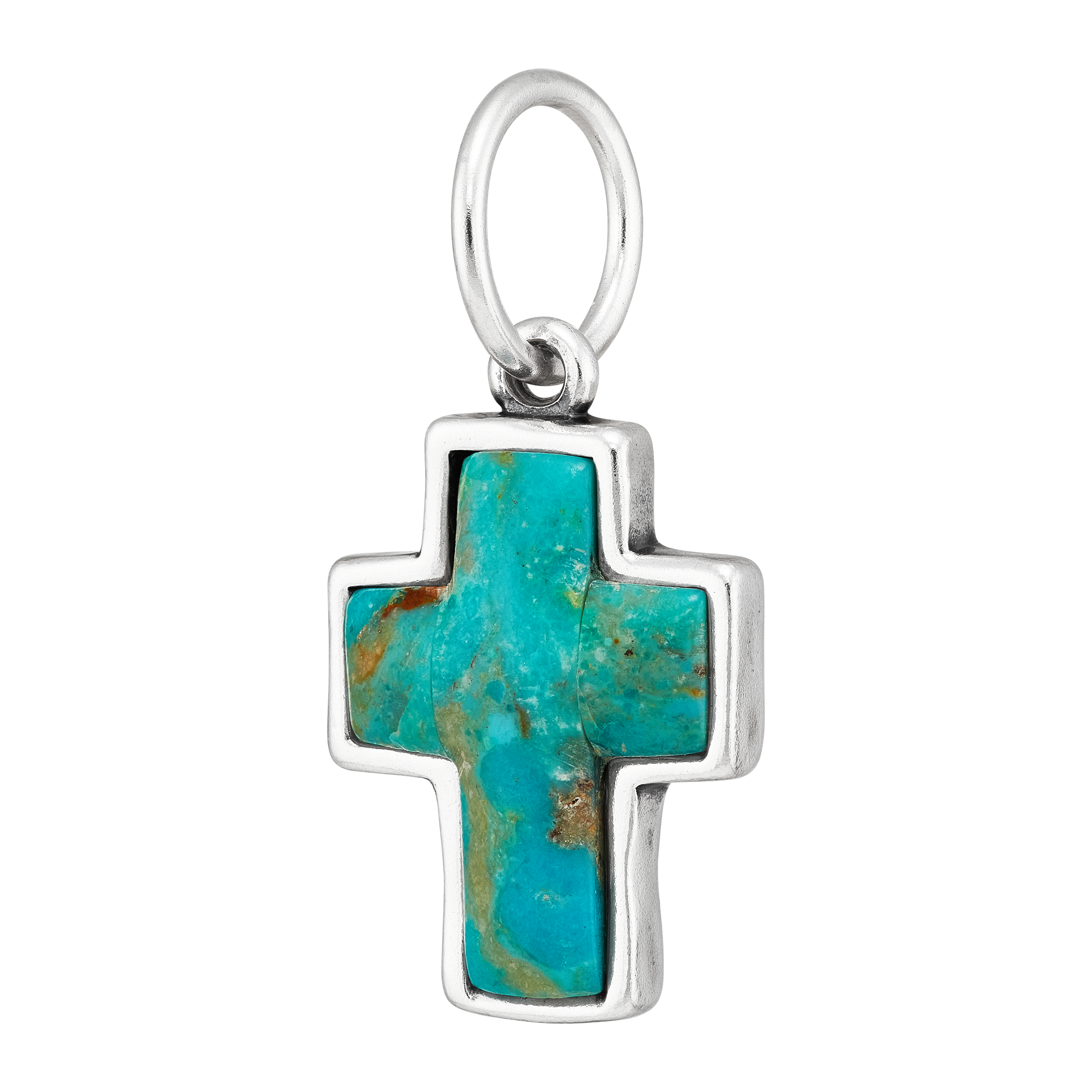 New Silpada 'Blue Divine' Sterling Silver Compressed Turquoise Cross ...