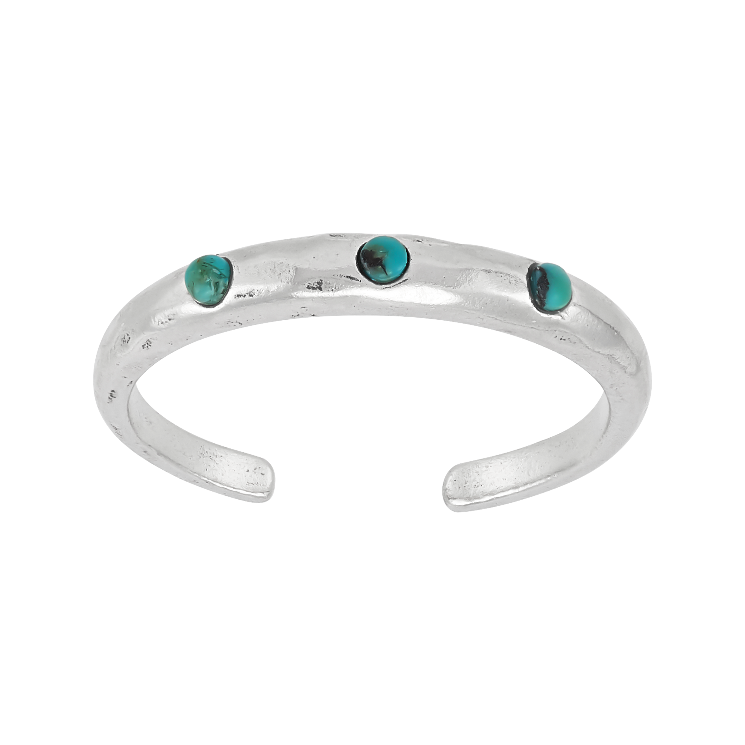 Silpada 'Bezeled' Sterling Silver Compressed Turquoise Toe Ring