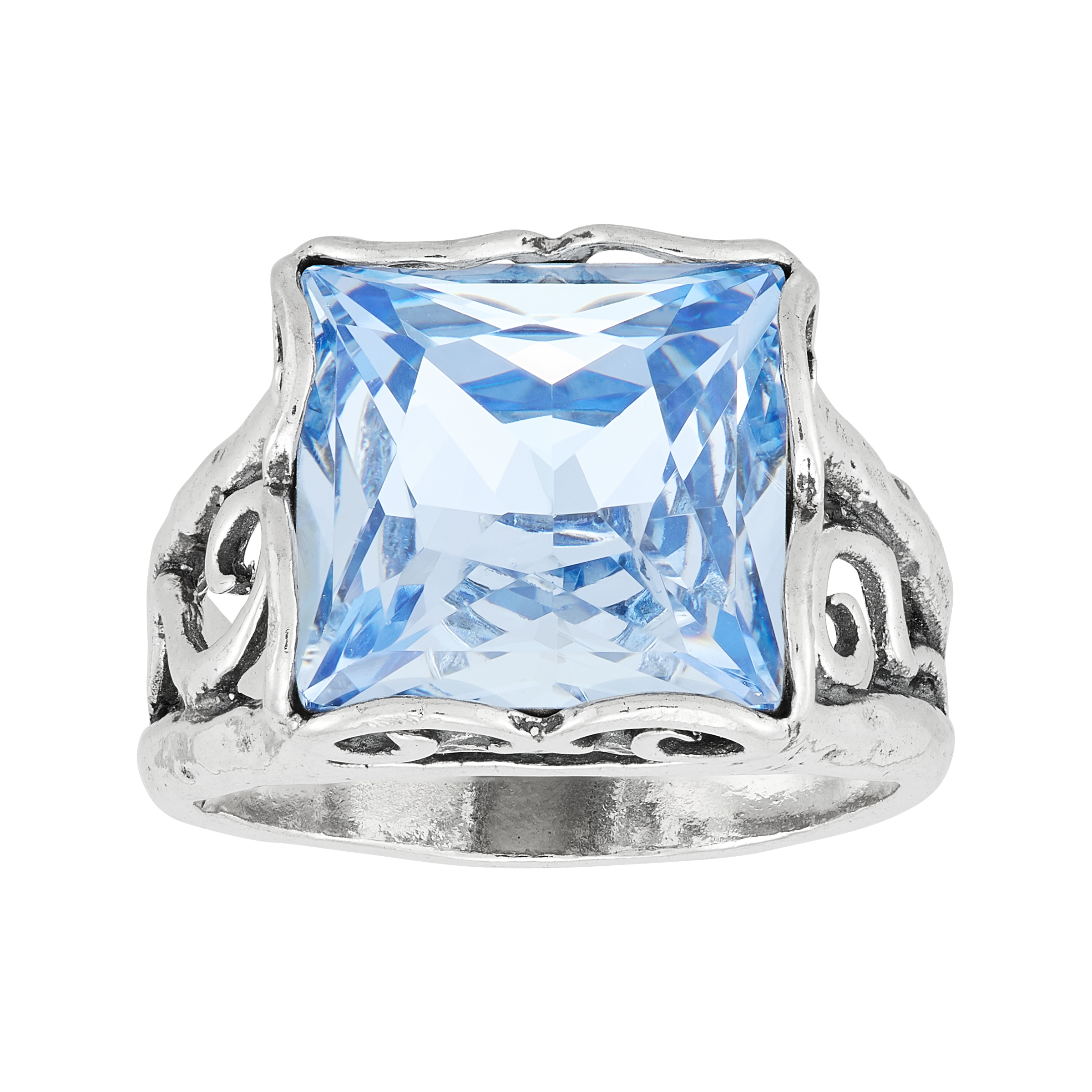 New Silpada 'Cooling Effects' Sterling Silver Blue Crystal Ring - Picture 8 of 35