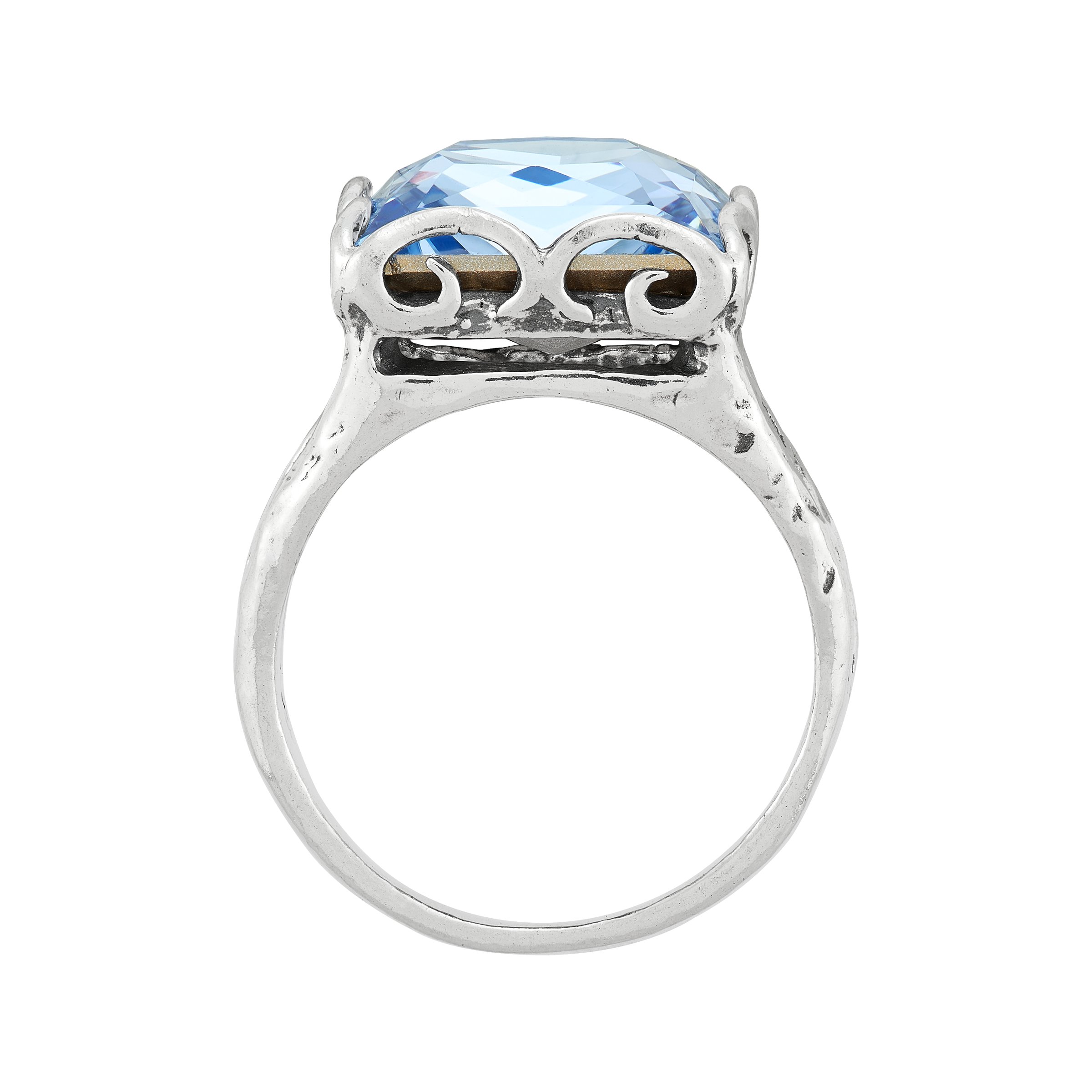 New Silpada 'Cooling Effects' Sterling Silver Blue Crystal Ring - Picture 10 of 35