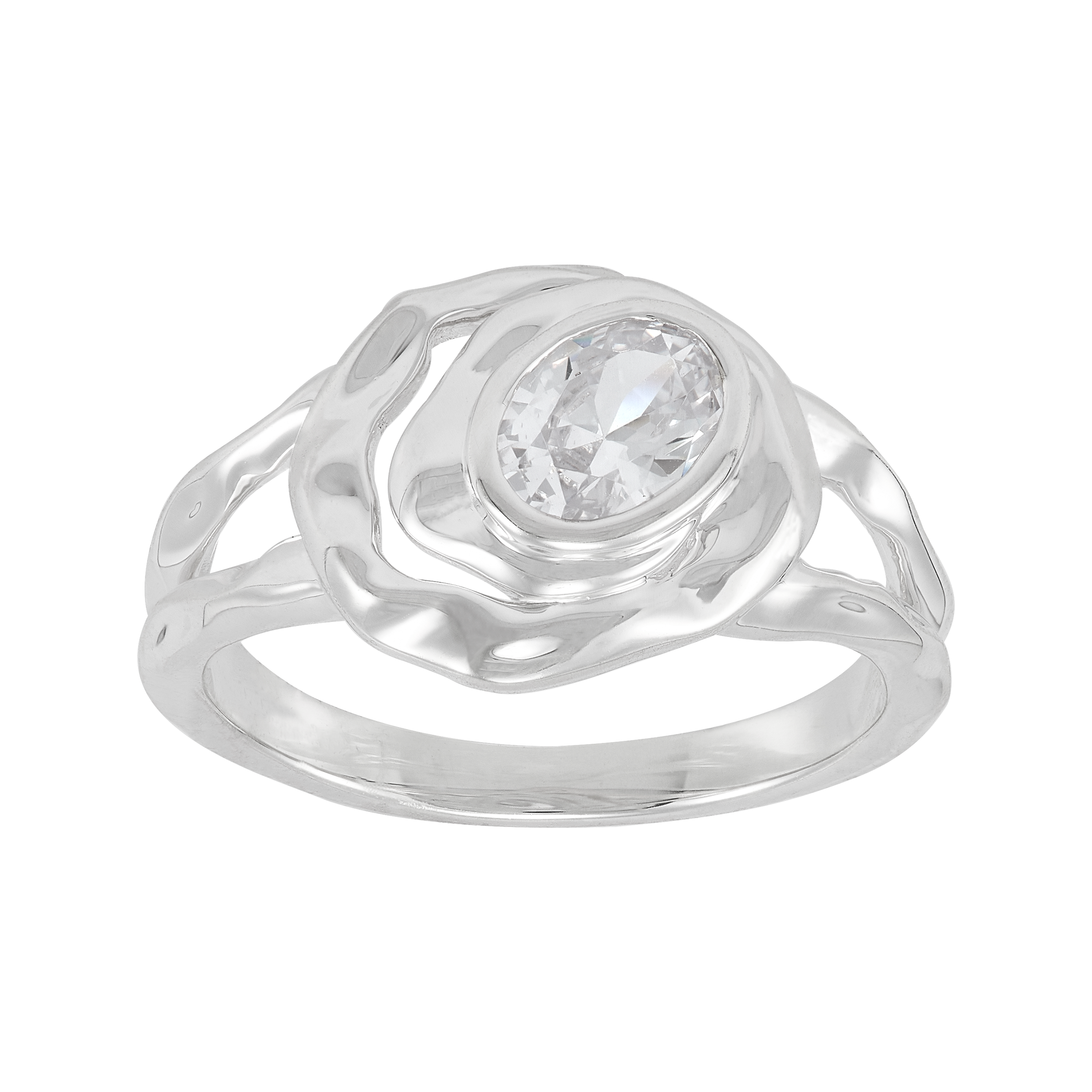 Very Promising Ring, White Cubic Zirconia