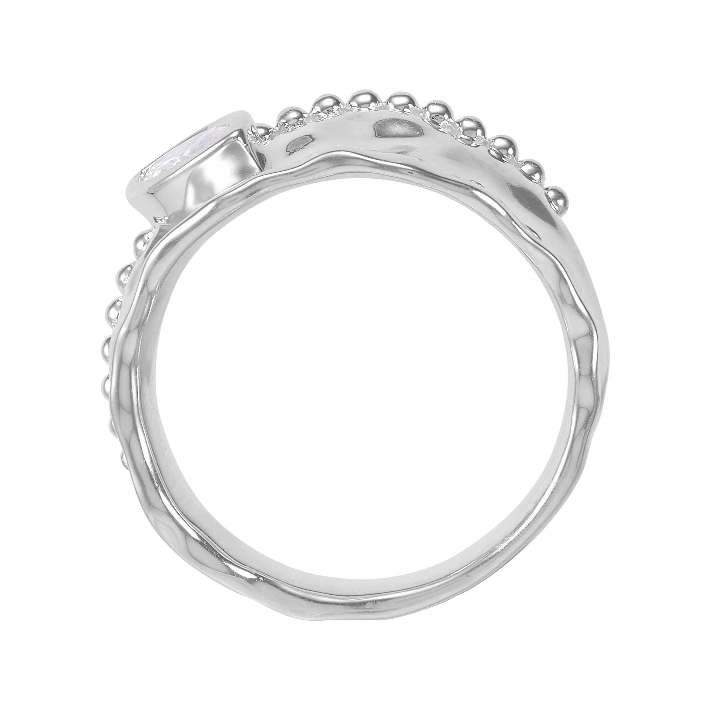 Silpada 'I Am Shining' Sterling Silver White Cubic Zirconia Ring