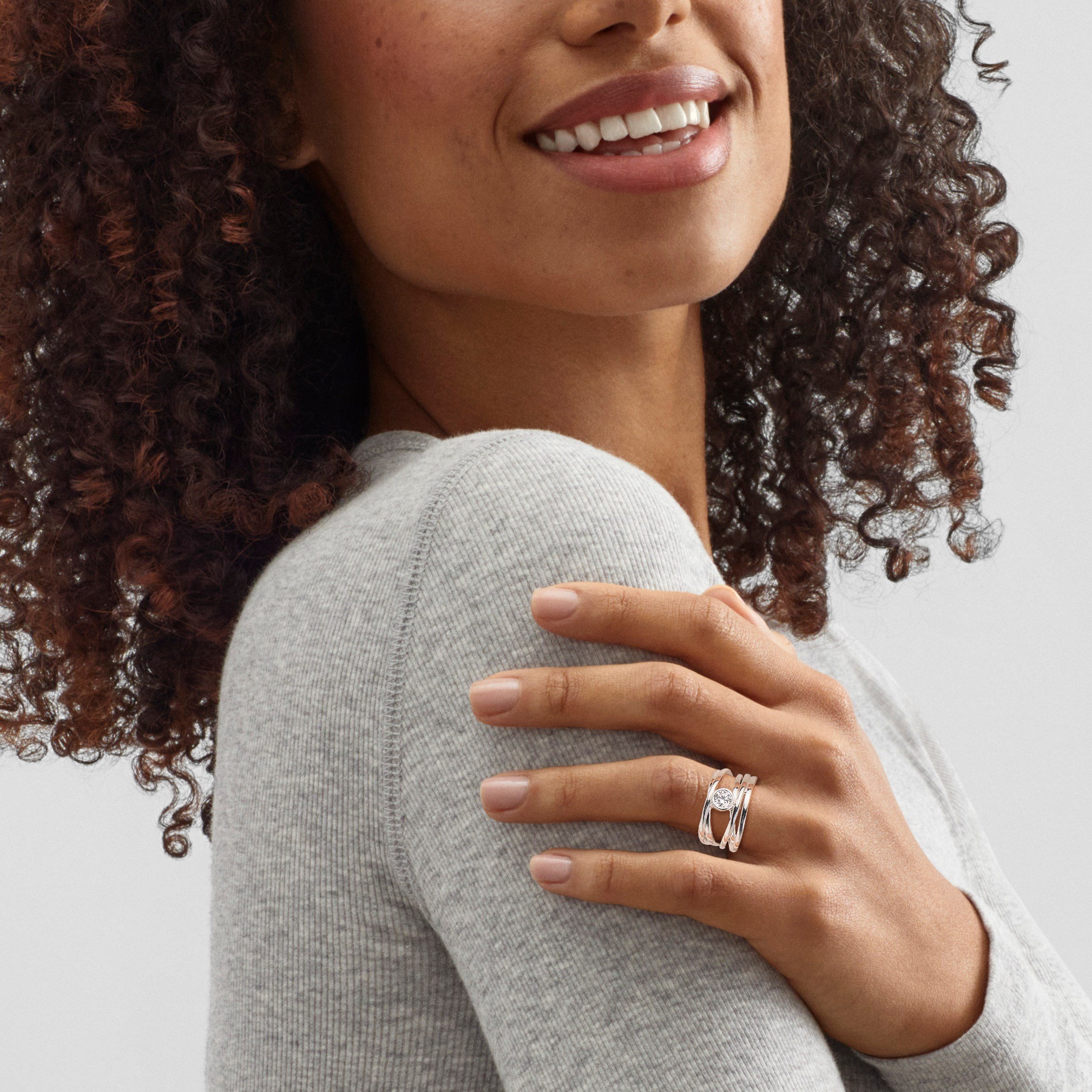 Silpada 'Luminescence' Sterling Silver White Cubic Zirconia