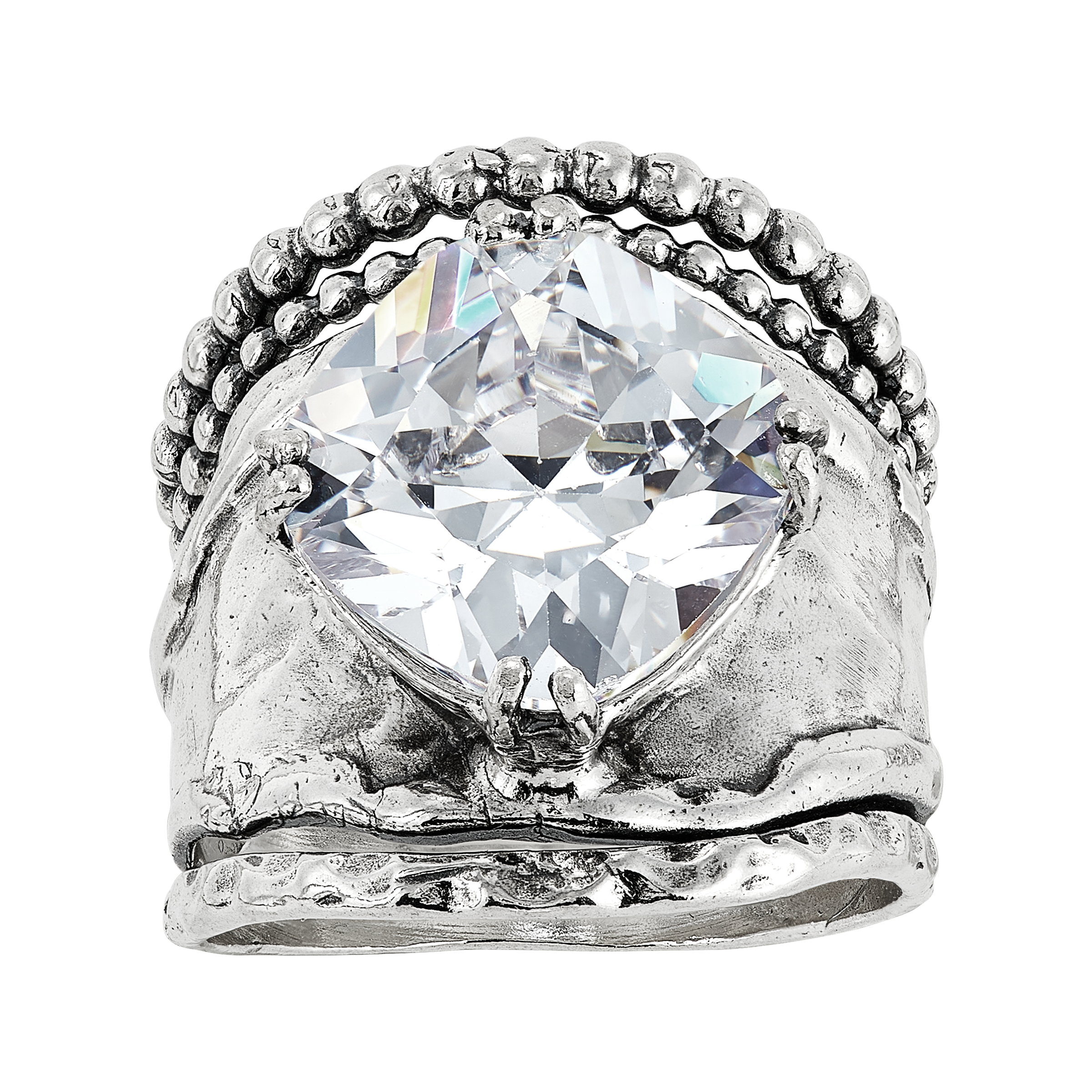 Silpada 'Full of Charm' Sterling Silver Cubic Zirconia Ring | Silpada