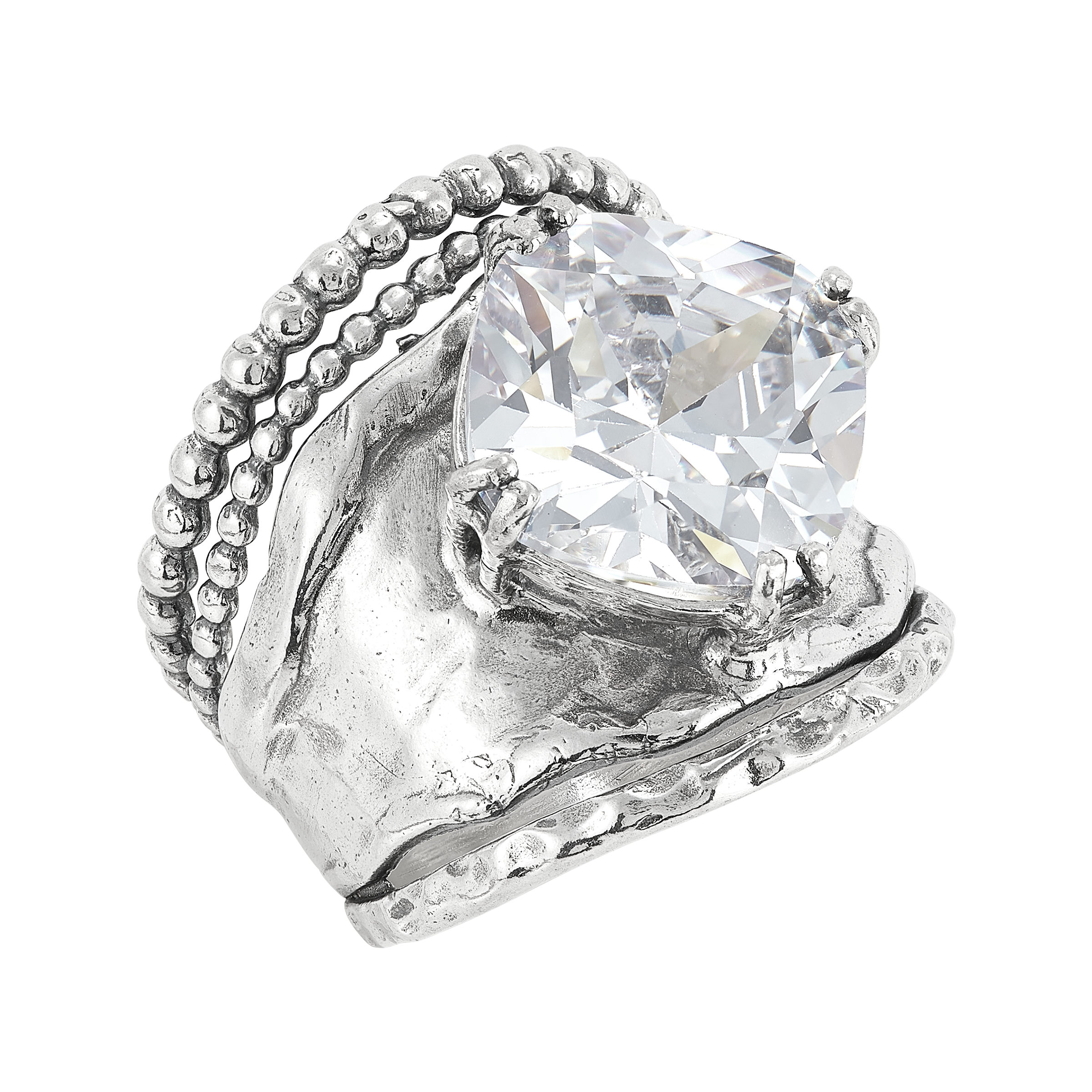 Silpada 'Full of Charm' Sterling Silver Cubic Zirconia Ring | Silpada