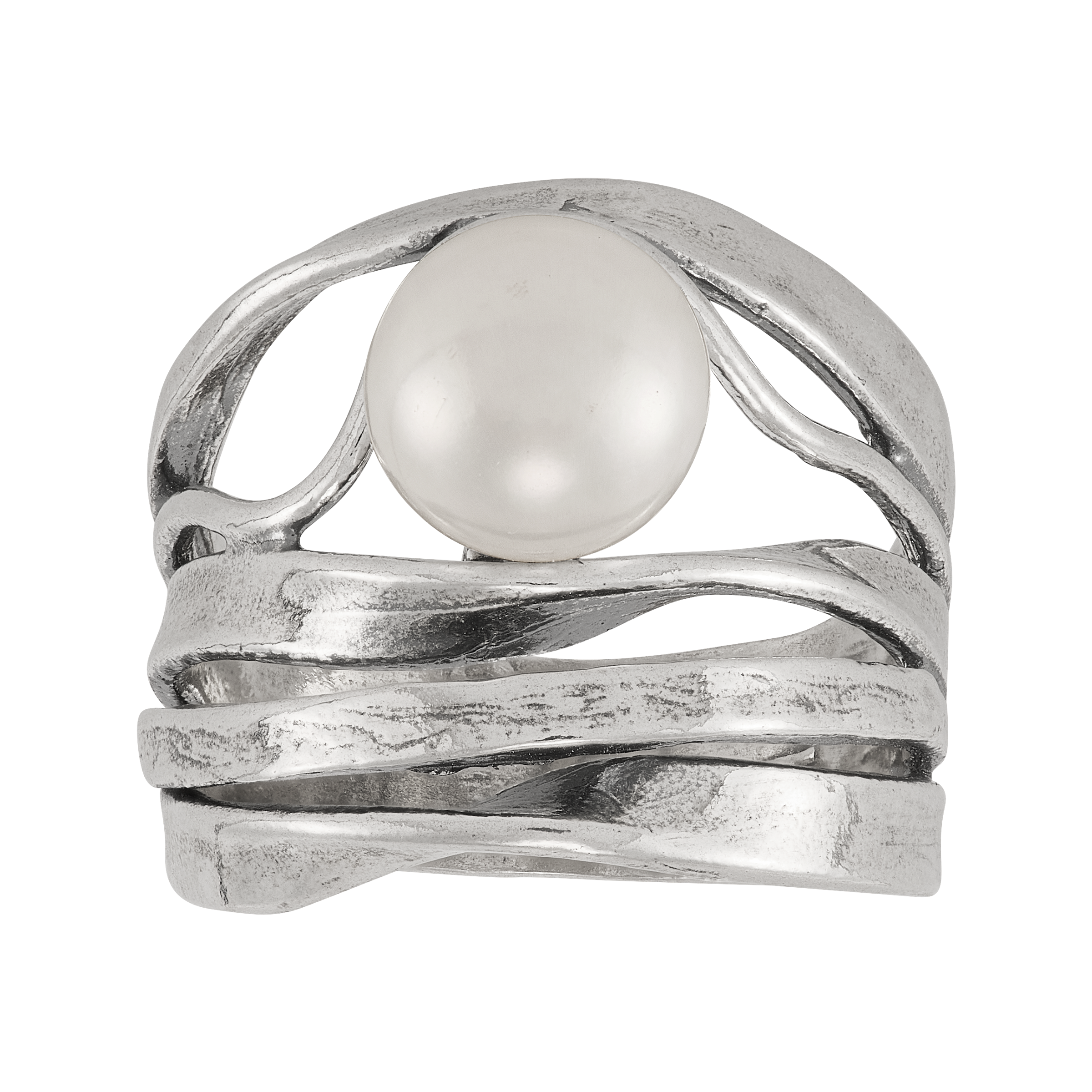 New Silpada 'For Keeps' Sterling Silver Freshwater Pearl Ring - Picture 8 of 31