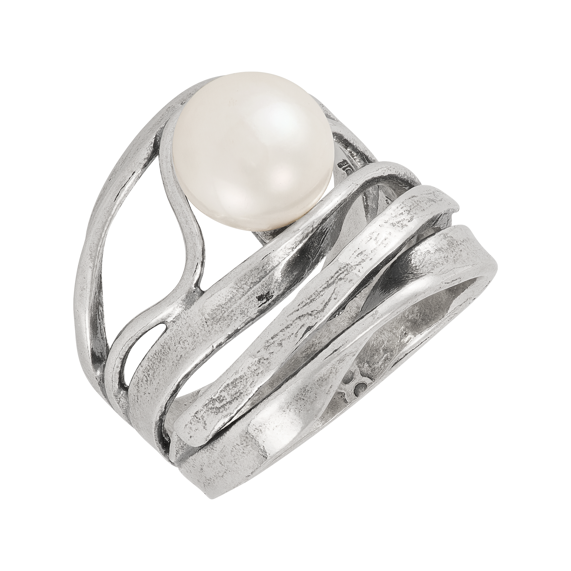 New Silpada 'For Keeps' Sterling Silver Freshwater Pearl Ring - Picture 9 of 31