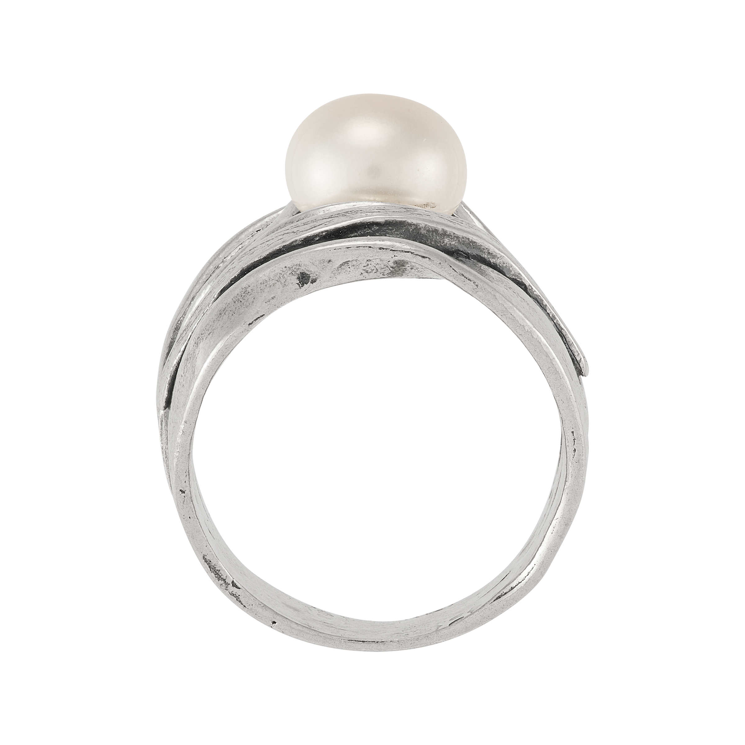 New Silpada 'For Keeps' Sterling Silver Freshwater Pearl Ring - Picture 10 of 31